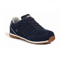 Apache Strike Leather Sports Safety Trainers - Navy Blue - Sizes 6 - 12